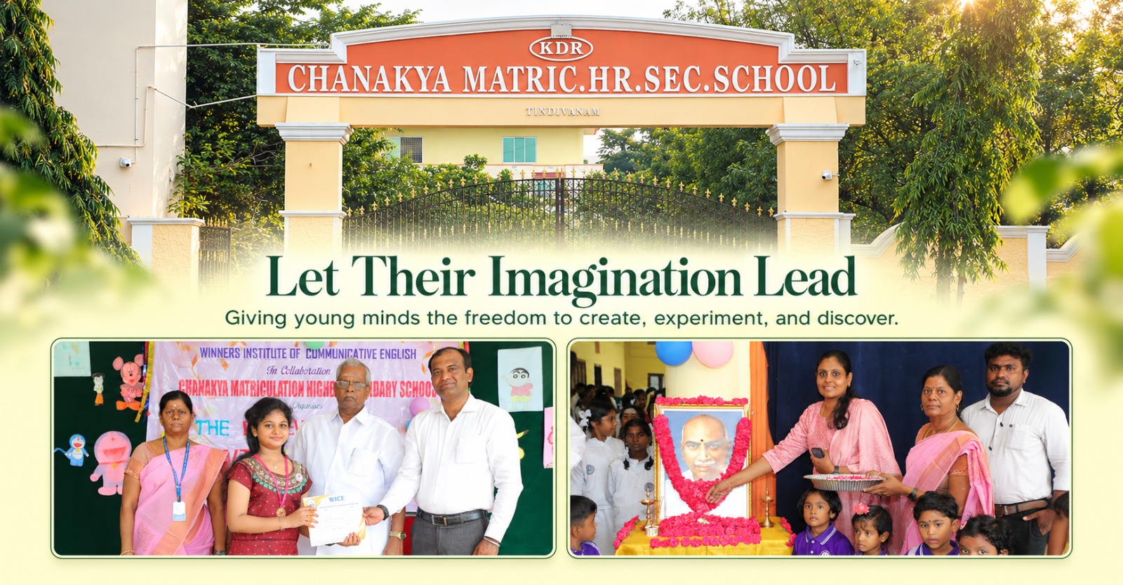 Chanakya Matric Higher Secondary School banner 1