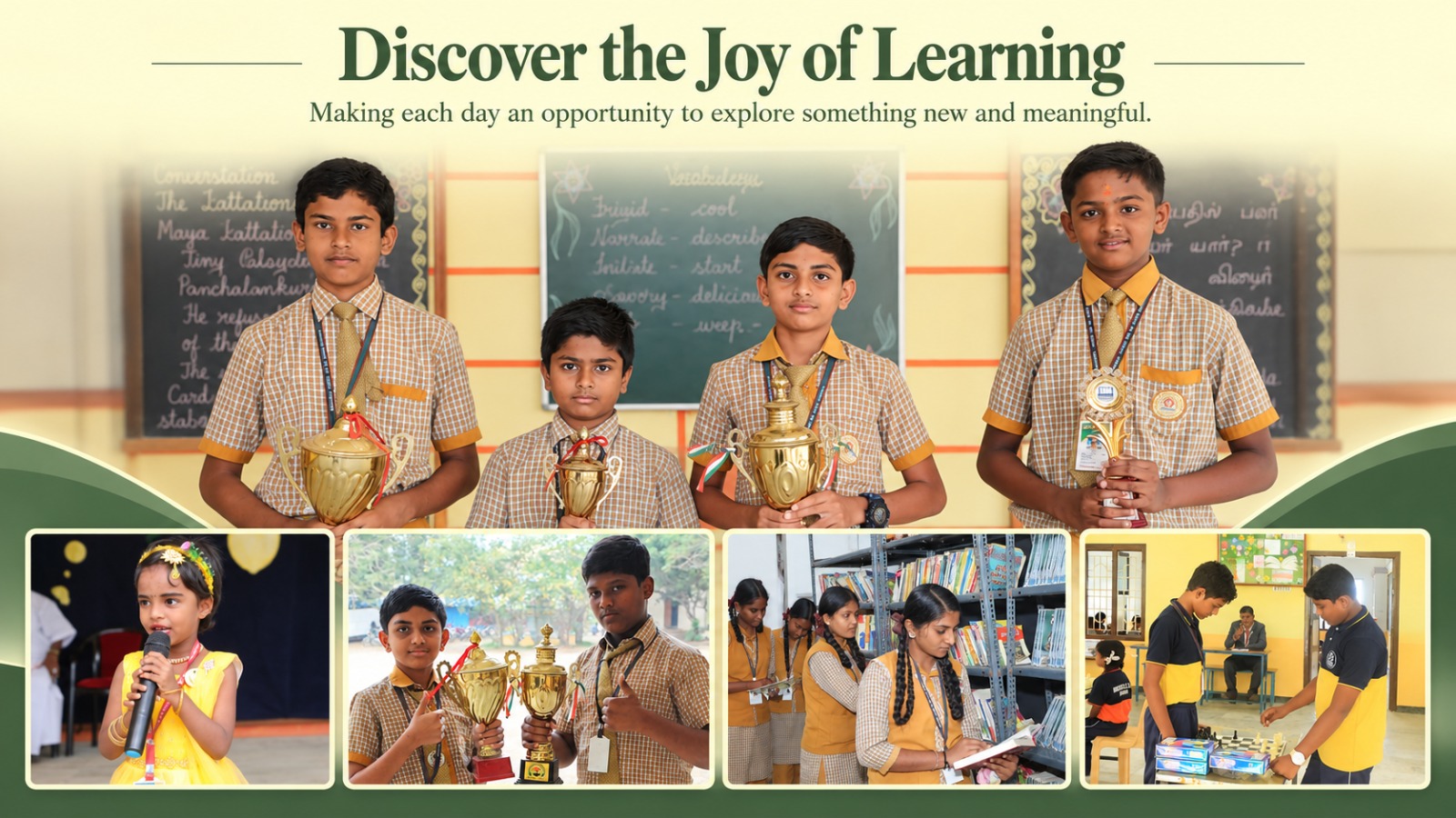 Chanakya Matric Higher Secondary School banner 2